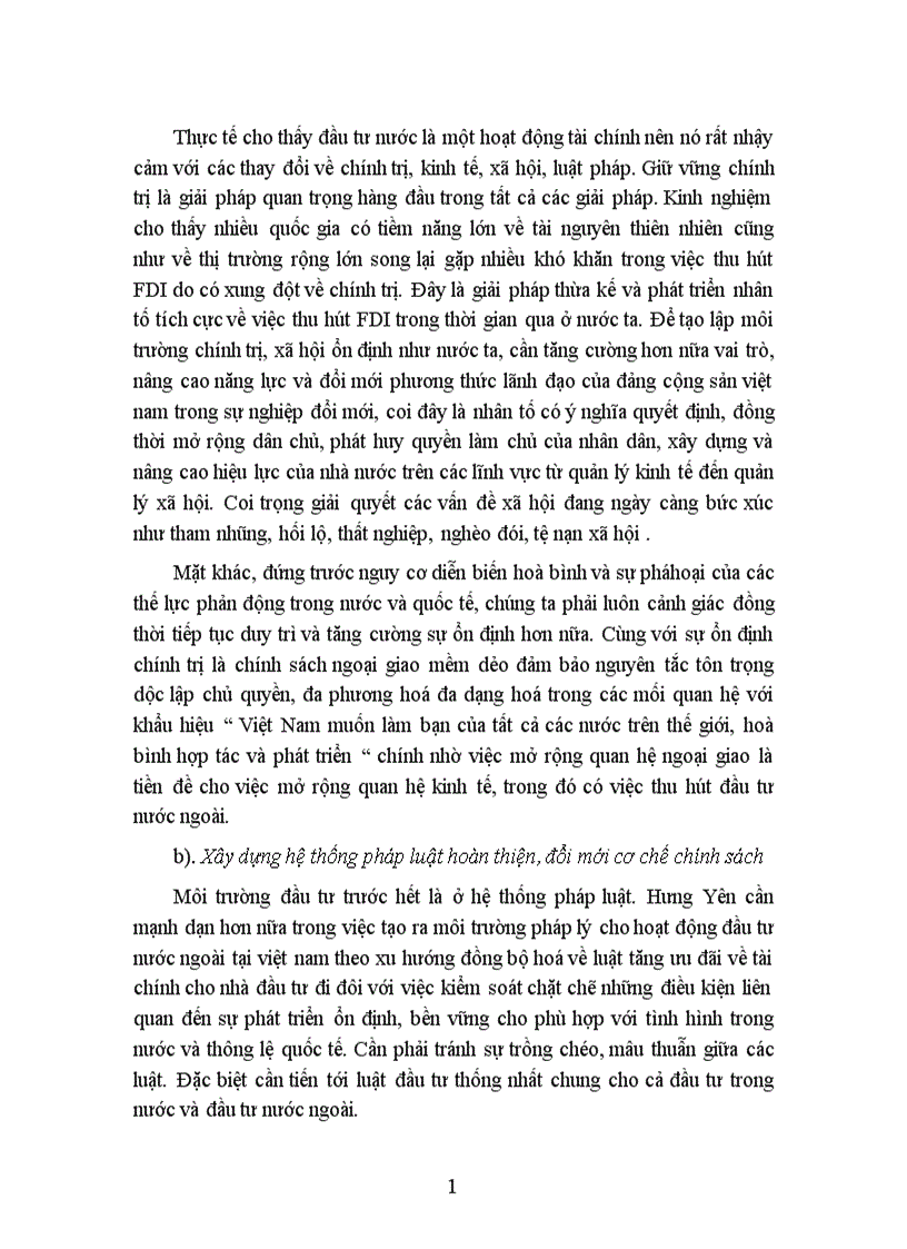 image for page Một số giải pháp tăng cường thu hút đầu tư trực tiếp FDI nhằm hình thành và phát triển các KCN tập trung trên địa bàn tỉnh Hưng Yên 1