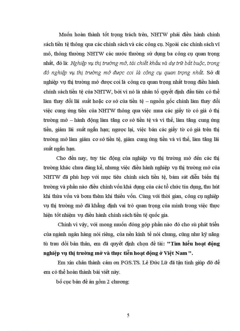 image for page Tìm hiểu hoạt động nghiệp vụ thị trường mở và thực tiễn hoạt động ở Việt Nam 1