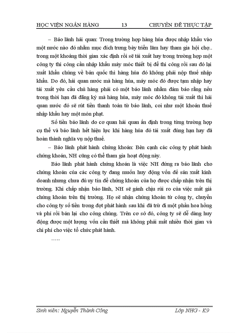 image for page Hoàn thiện và phát triển nghiệp vụ bảo lãnh tại Ngân hàng Đầu Tư và Phát Triển Việt Nam Chi nhánh Hà Thành 1