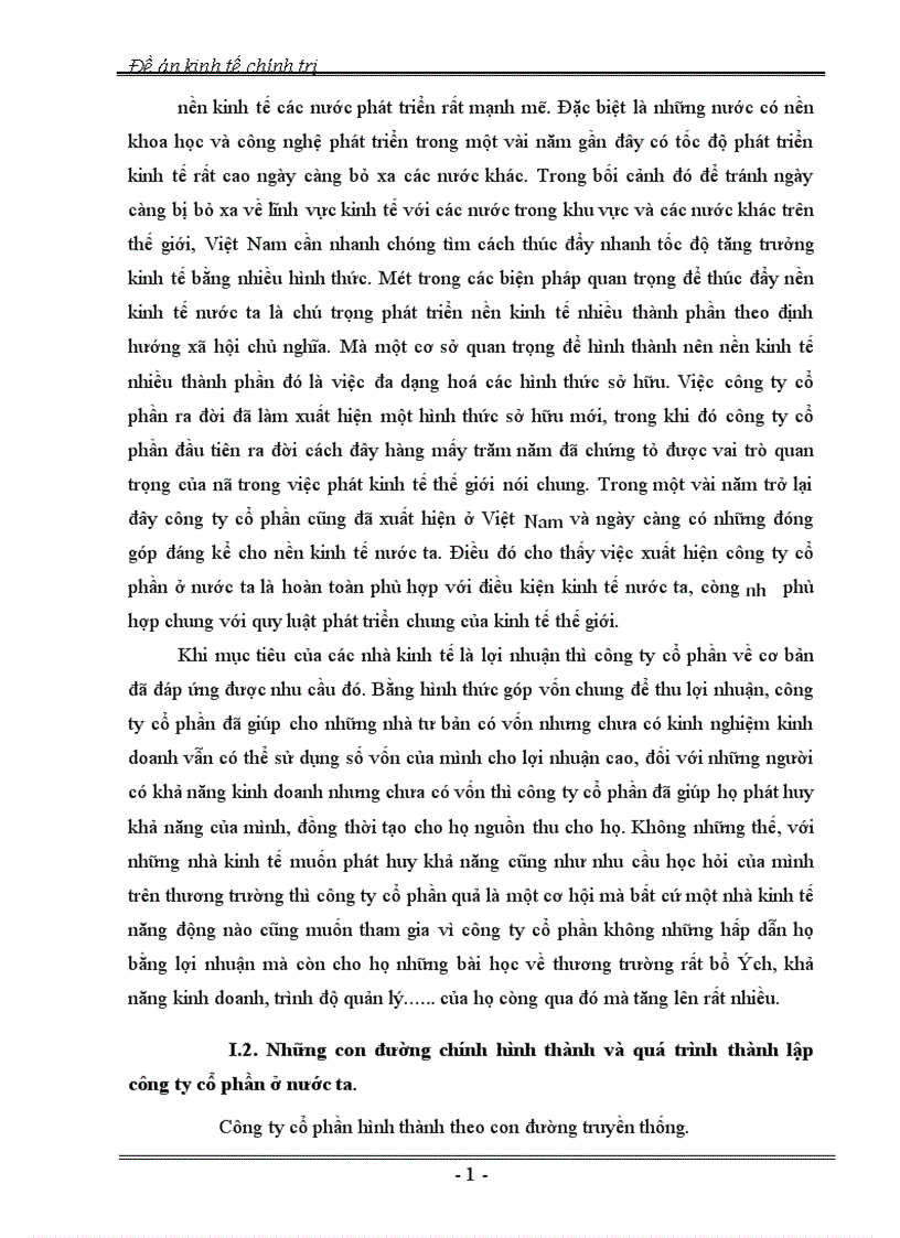 image for page Công ty cổ phần và vai trò của nó trong phát triển kinh tế ở nước ta hiện nay 1