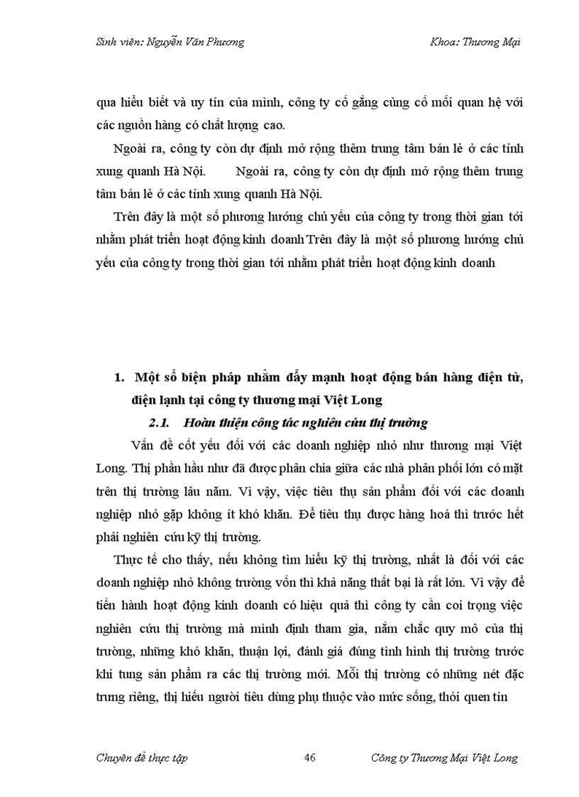 image for page Giải pháp đẩy mạnh hoạt động bán hàng điện tử điện lạnh của công ty thương mại Việt Long 1