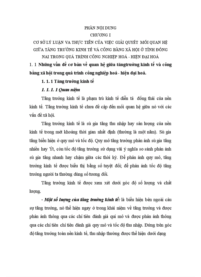 image for page Mối quan hệ giữa tăng trưởng kinh tế và công bằng xã hội trong quá trình công nghiệp hoá hiện đại hoá trên địa bàn tỉnh Đồng Nai 1