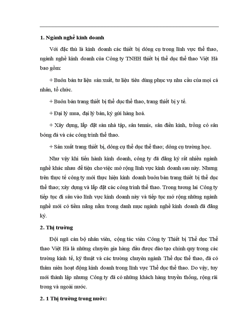 image for page Tổ chức bộ máy và tổ chức công tác kế toán công ty TNHH Thiết bị thể dục thể thao Việt Hà 1