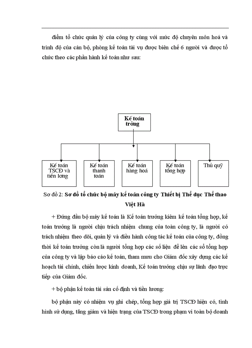 image for page Tổ chức bộ máy và tổ chức công tác kế toán công ty TNHH Thiết bị thể dục thể thao Việt Hà 1