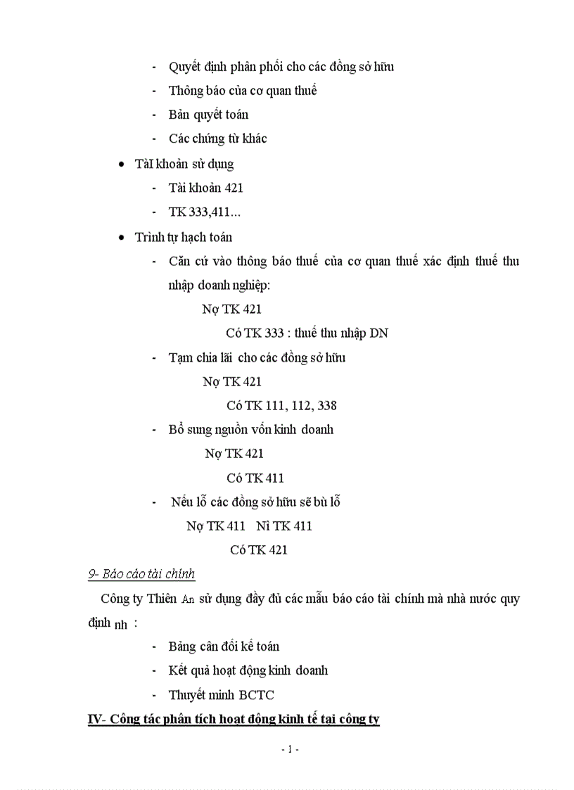 image for page Tình hình tổ chức thực hiện công tác tài chính ở công ty Thiên An