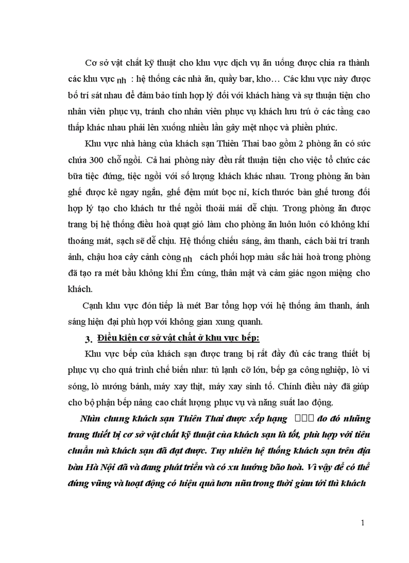 image for page Khái quát sản xuất kinh doanh và tổ chức quản lý của khách sạn Thiên Thai