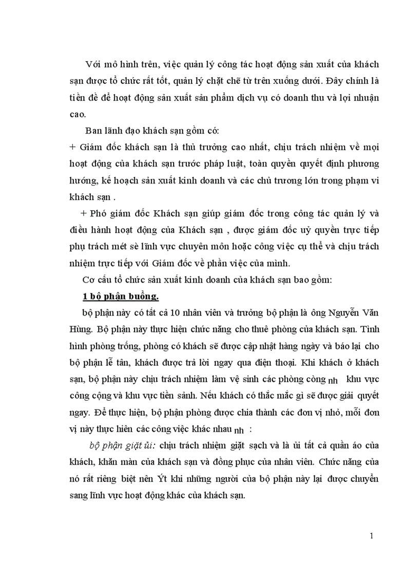 image for page Khái quát sản xuất kinh doanh và tổ chức quản lý của khách sạn Thiên Thai