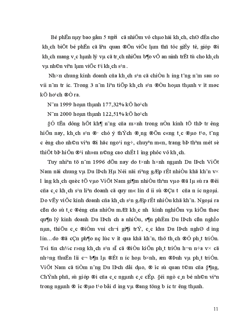image for page Khái quát sản xuất kinh doanh và tổ chức quản lý của khách sạn Thiên Thai