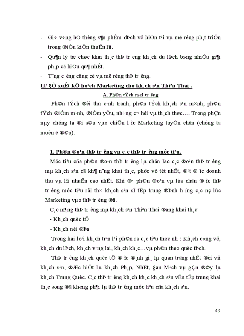 image for page Khái quát sản xuất kinh doanh và tổ chức quản lý của khách sạn Thiên Thai