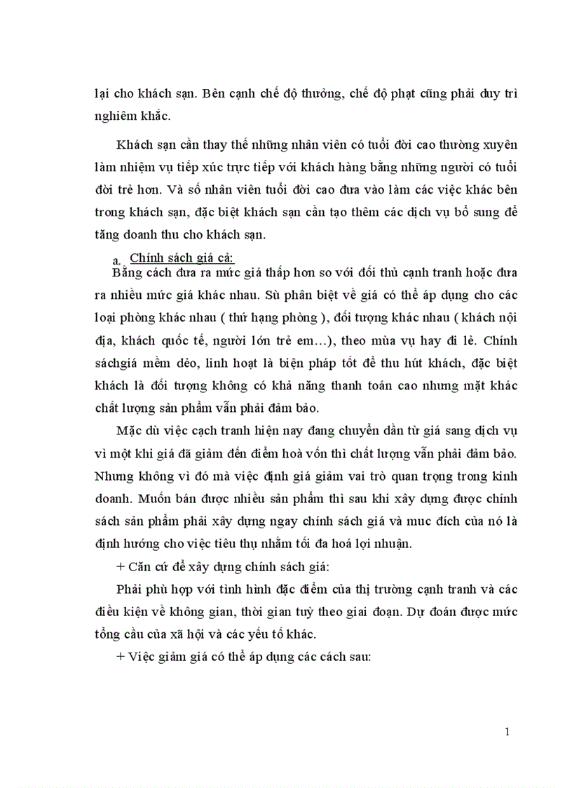 image for page Khái quát sản xuất kinh doanh và tổ chức quản lý của khách sạn Thiên Thai