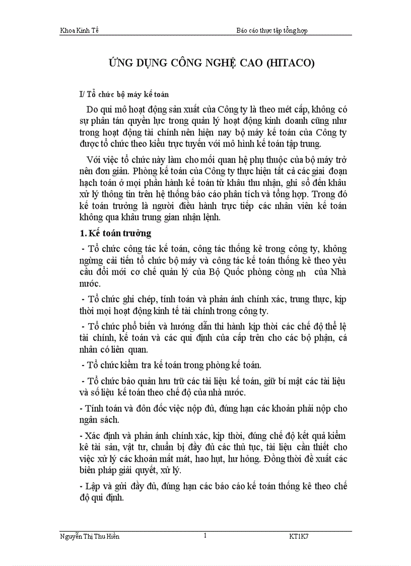 image for page Báo cáo thực tập tổng hợp tại Công ty ứng dụng công nghệ cao 1