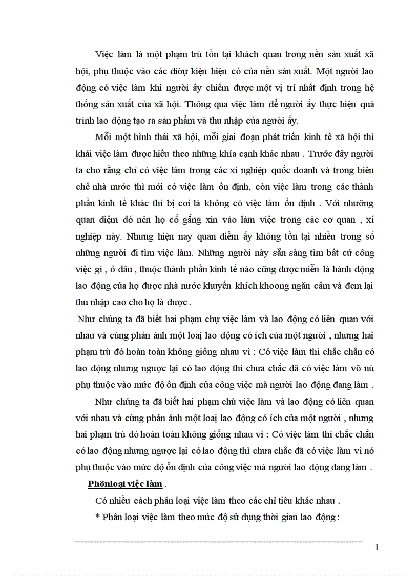 image for page Thực trạng về lao động việc làm và vấn đề giải quyết việc làm ở tỉnh Thái Bình 1