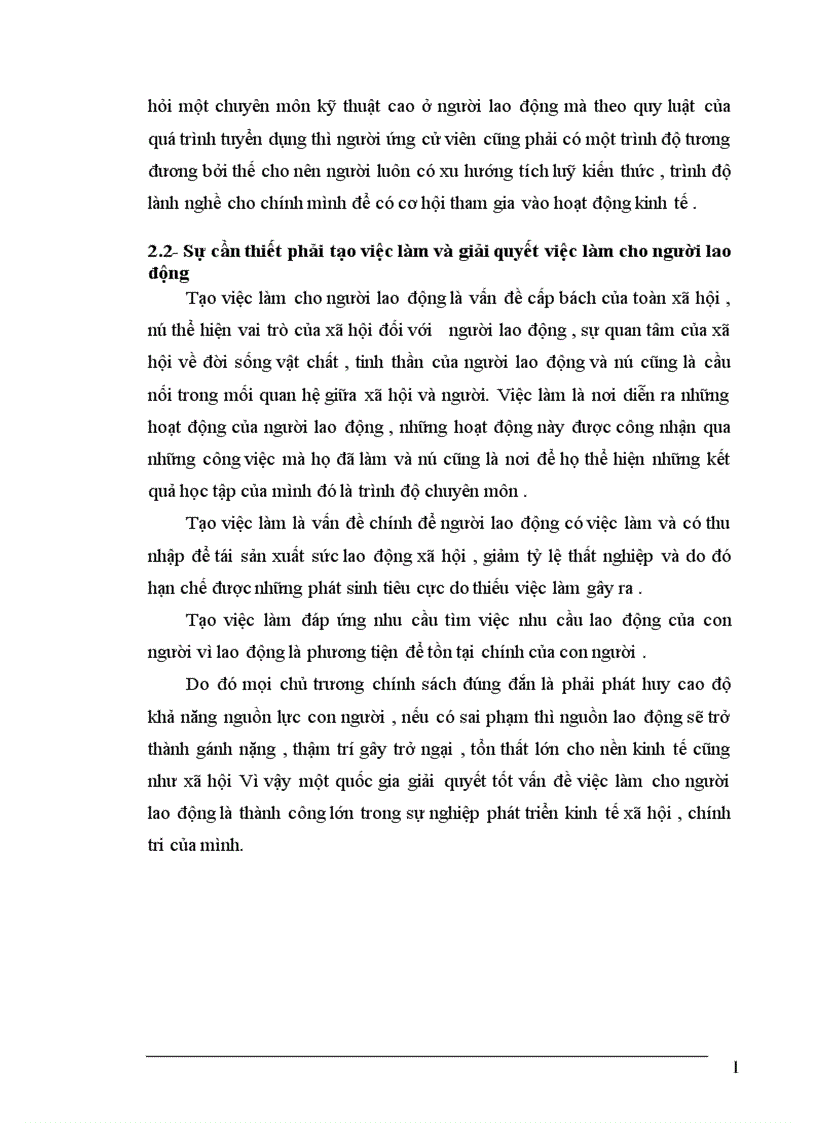 image for page Thực trạng về lao động việc làm và vấn đề giải quyết việc làm ở tỉnh Thái Bình 1
