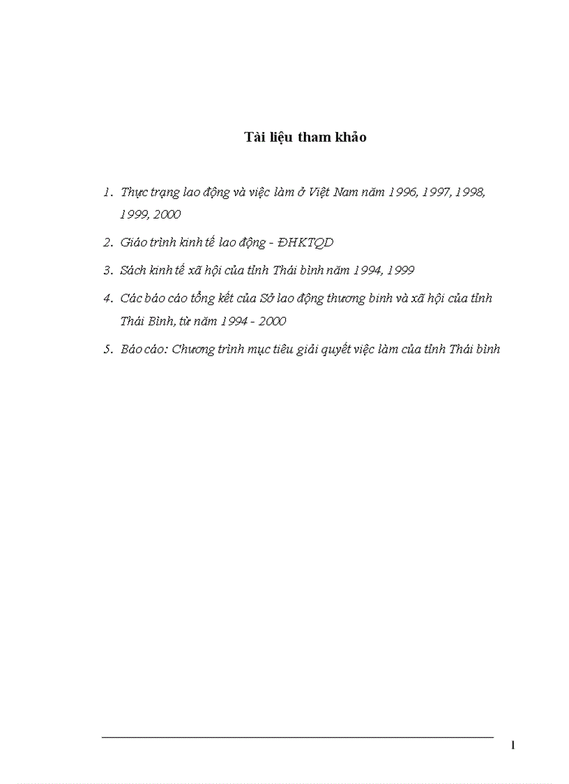 image for page Thực trạng về lao động việc làm và vấn đề giải quyết việc làm ở tỉnh Thái Bình 1