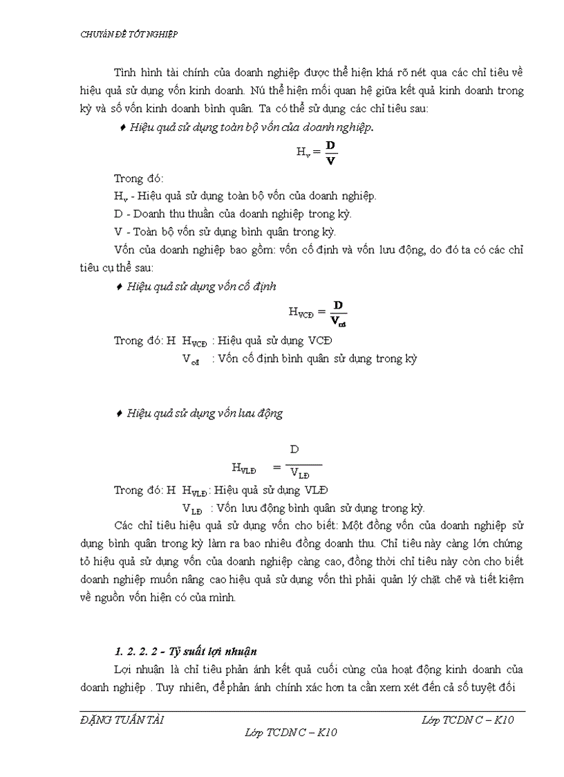 image for page Một số vấn đề về vốn và giải pháp nâng cao hiệu quả sử dụng vốn tại Công ty Tuấn Tài