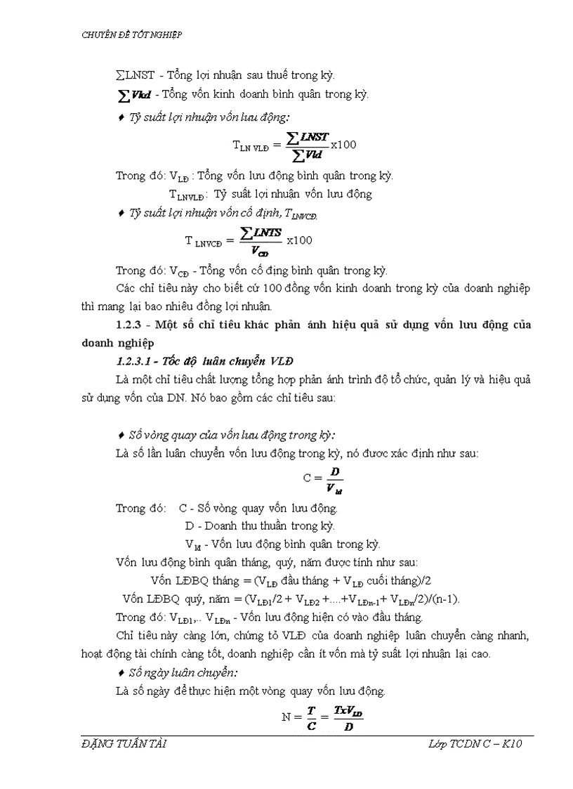 image for page Một số vấn đề về vốn và giải pháp nâng cao hiệu quả sử dụng vốn tại Công ty Tuấn Tài