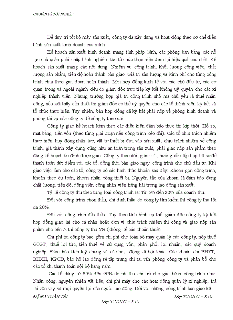 image for page Một số vấn đề về vốn và giải pháp nâng cao hiệu quả sử dụng vốn tại Công ty Tuấn Tài