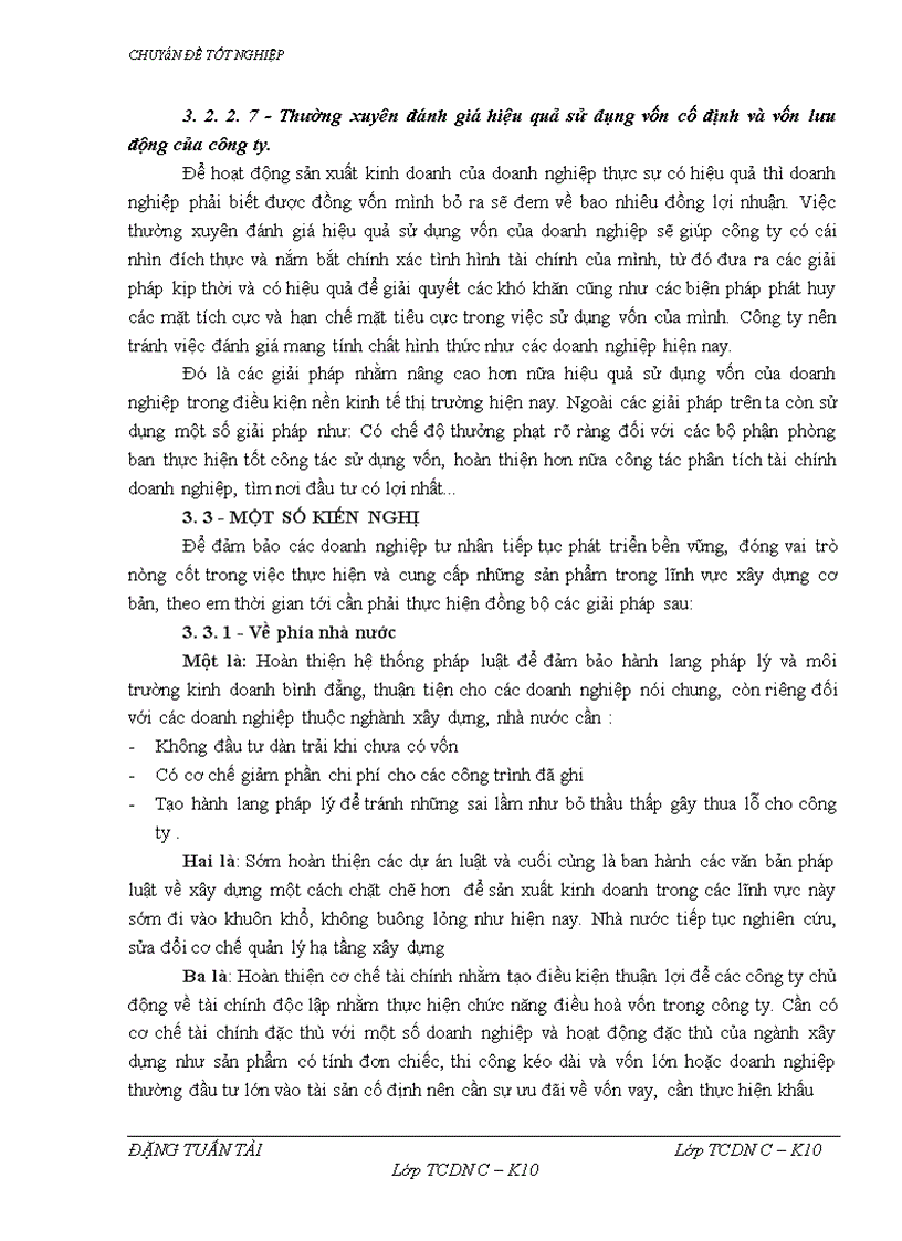 image for page Một số vấn đề về vốn và giải pháp nâng cao hiệu quả sử dụng vốn tại Công ty Tuấn Tài
