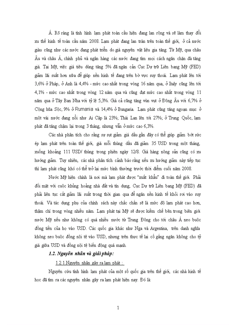 image for page Lạm phát và các chính sách kiềm chế lạm phát trong thời gian gần đây