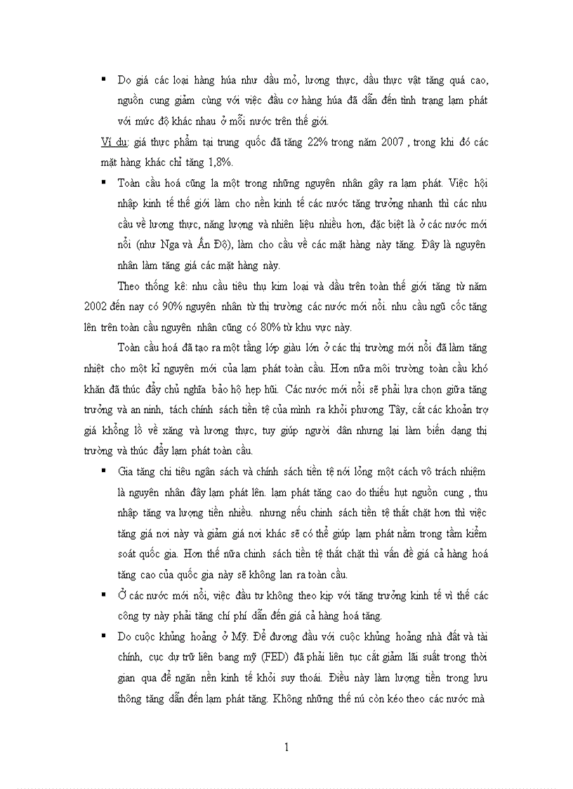 image for page Lạm phát và các chính sách kiềm chế lạm phát trong thời gian gần đây