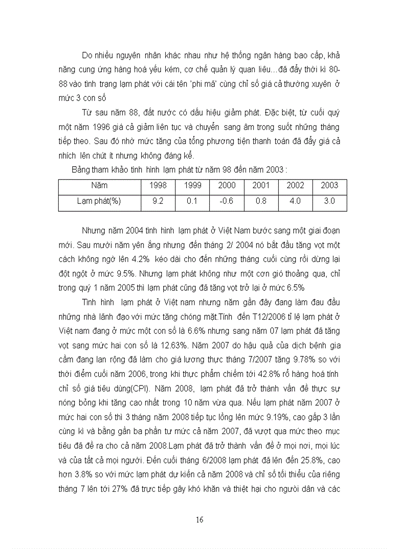 image for page Lạm phát và các chính sách kiềm chế lạm phát trong thời gian gần đây