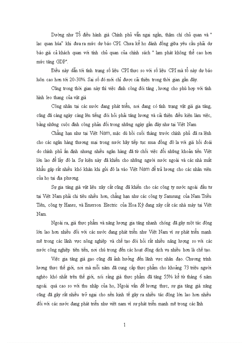 image for page Lạm phát và các chính sách kiềm chế lạm phát trong thời gian gần đây