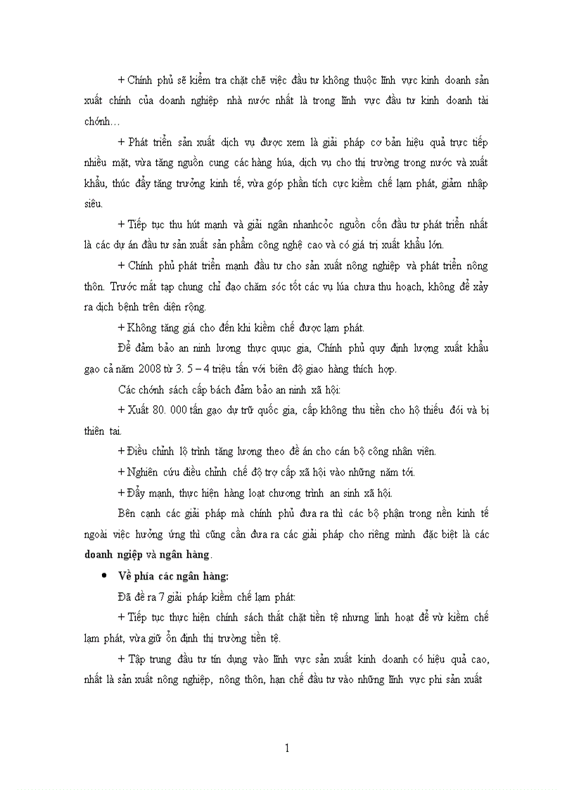 image for page Lạm phát và các chính sách kiềm chế lạm phát trong thời gian gần đây