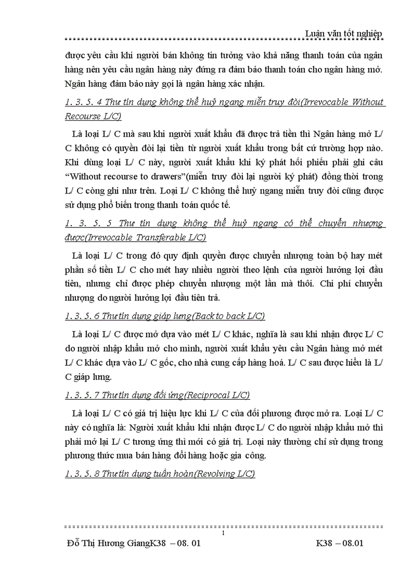 image for page thanh toán L C trong hoạt động XNK của Công ty Vật tư và XNK Tổng công ty rau quả