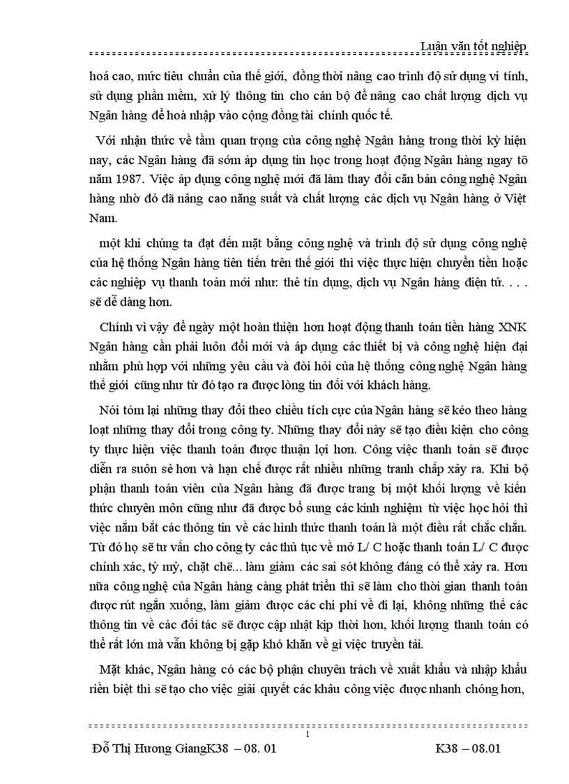 image for page thanh toán L C trong hoạt động XNK của Công ty Vật tư và XNK Tổng công ty rau quả