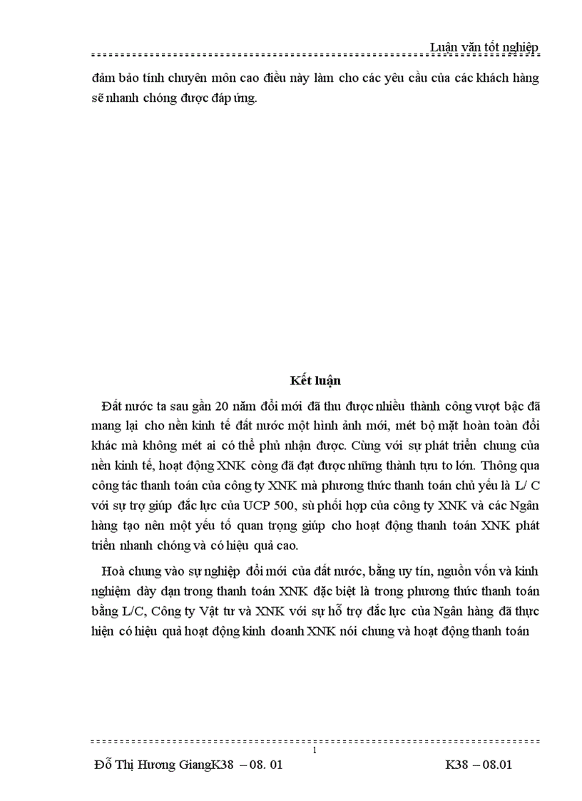 image for page thanh toán L C trong hoạt động XNK của Công ty Vật tư và XNK Tổng công ty rau quả