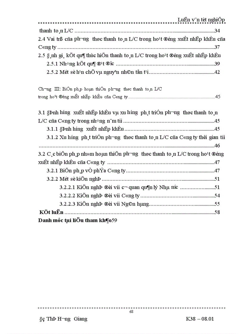 image for page thanh toán L C trong hoạt động XNK của Công ty Vật tư và XNK Tổng công ty rau quả