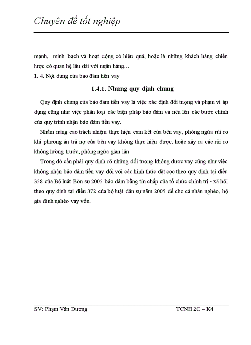 image for page Giải pháp nhằm nâng cao hiệu quả bảo đảm tiền vay bằng thế chấp tài sản trong hoạt động tín dụng tại NHTMCP Hàng Hải