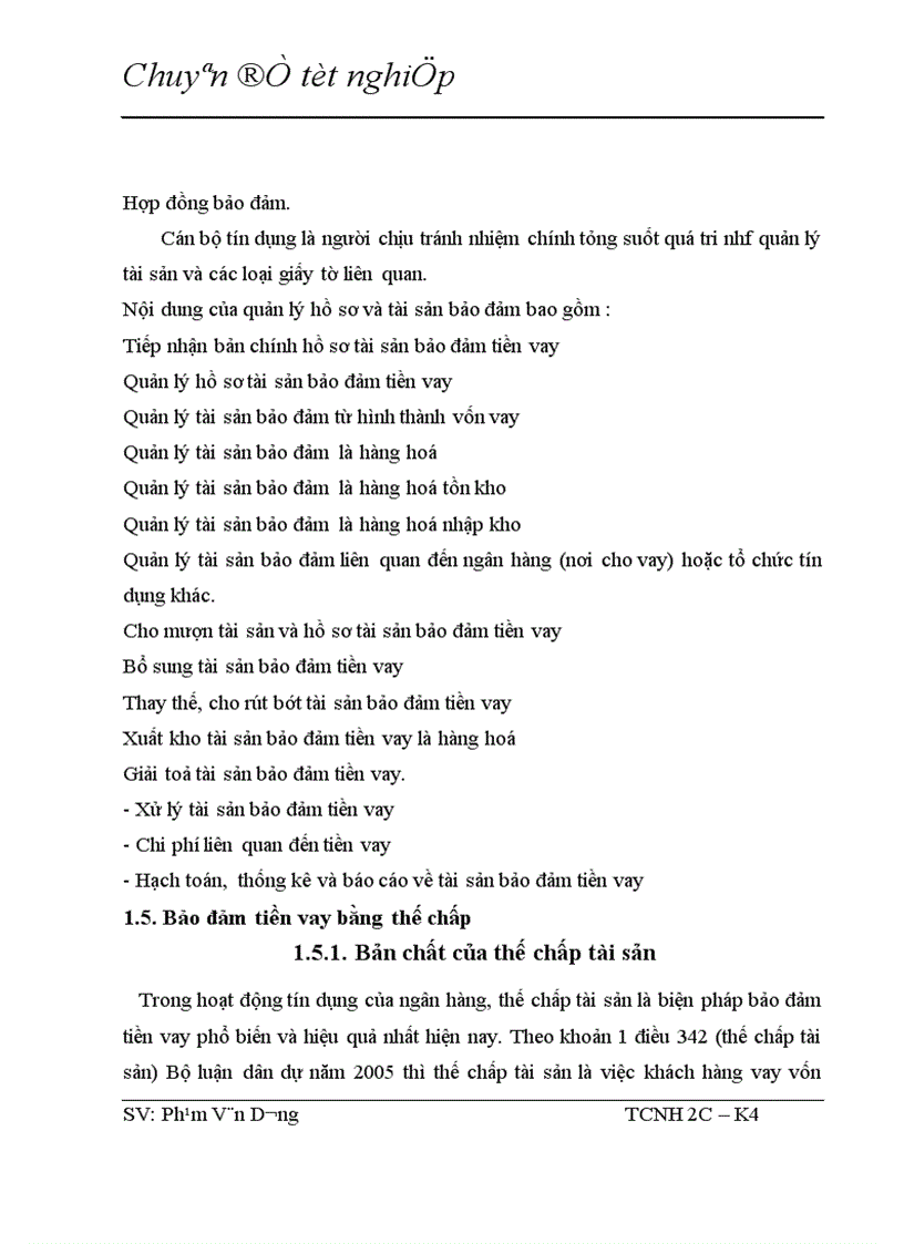 image for page Giải pháp nhằm nâng cao hiệu quả bảo đảm tiền vay bằng thế chấp tài sản trong hoạt động tín dụng tại NHTMCP Hàng Hải