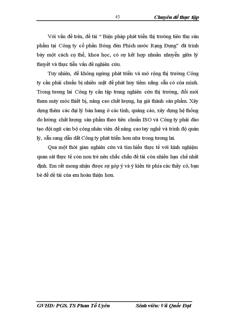 image for page Biện pháp phát triển thị trường tiêu thụ sản phẩm tại Công ty cổ phần Bóng đèn phích nước Rạng Đông