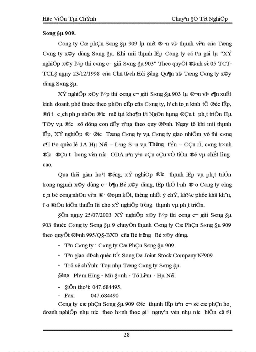 image for page Tổ chức kế toán chi phí sản xuất và tính giá thành sản phẩm tại Công ty Cổ phầm Sông Đà 909 1