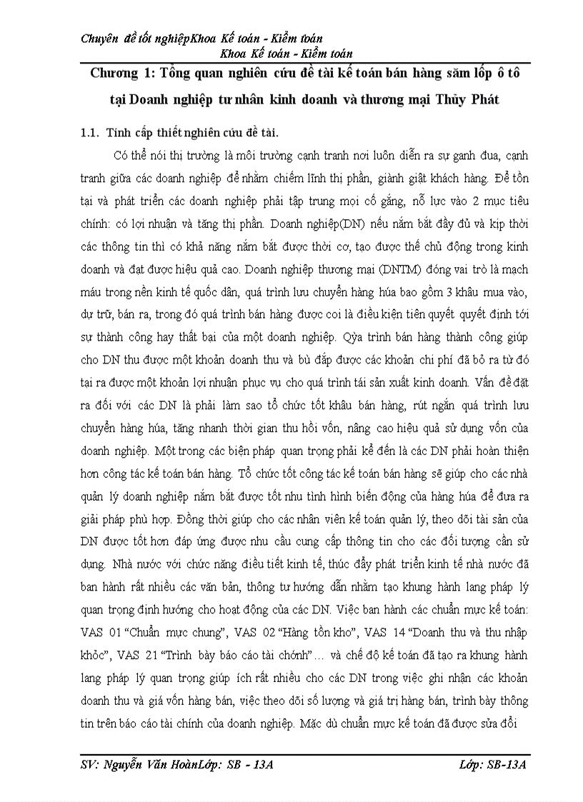 image for page Kế toán bán hàng săm lốp ô tô tại Doanh nghiệp tư nhân kinh doanh và thương mại Thủy Phát 1