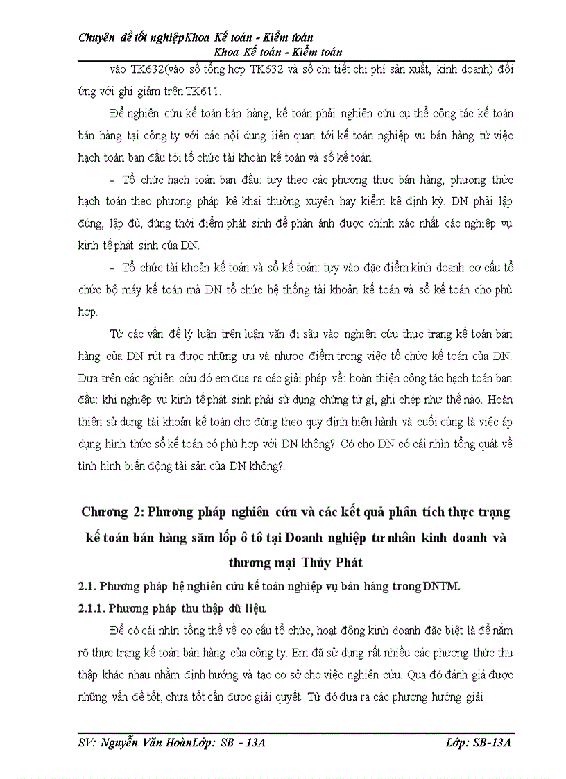 image for page Kế toán bán hàng săm lốp ô tô tại Doanh nghiệp tư nhân kinh doanh và thương mại Thủy Phát 1