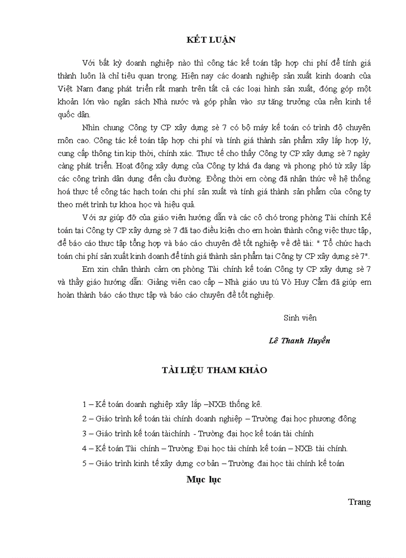 image for page Tổ chức hạch toán chi phí sản xuất kinh doanh để tính giá thành sản phẩm ở công ty cổ phần xây dựng số 7 Vinaconex7 1