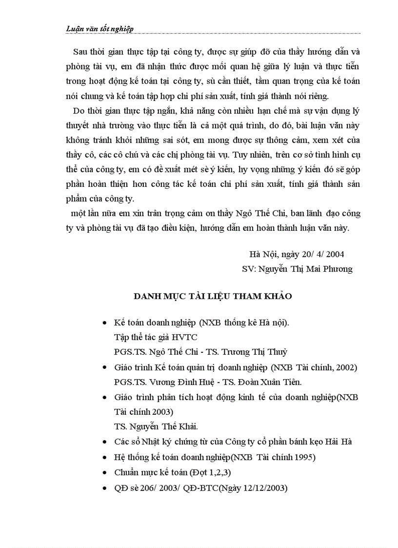 image for page Hoàn thiện kế toán chi phí sản xuất và tính giá thành sản phẩm tại Công ty Cổ phần Bánh kẹo Hải Hà 1