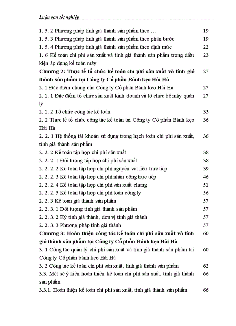image for page Hoàn thiện kế toán chi phí sản xuất và tính giá thành sản phẩm tại Công ty Cổ phần Bánh kẹo Hải Hà 1