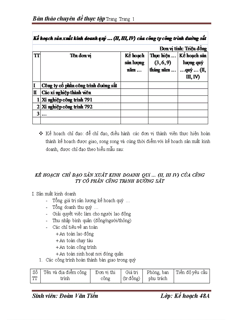 image for page Hoàn thiện công tác kế hoạch tại công ty cổ phần công trình đường sắt
