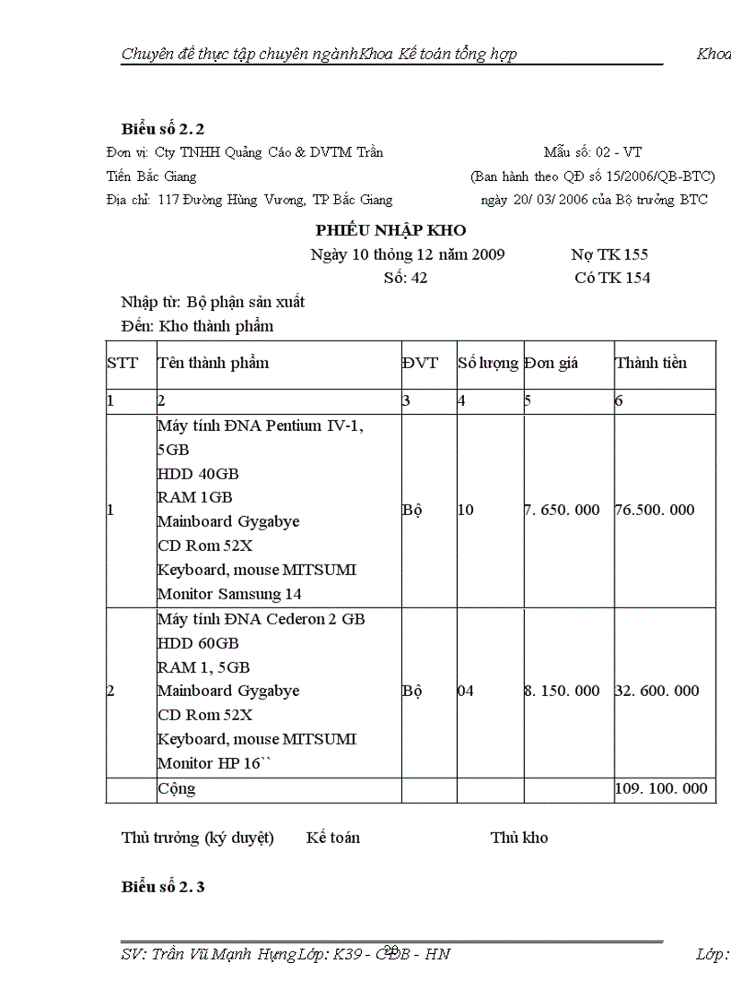 image for page Hoàn thiện kế toán tiêu thụ thành phẩm tại Công ty trách nhiệm hữu hạn quảng cáo và dịch vụ thương mại Trần Tiến Bắc Giang 1