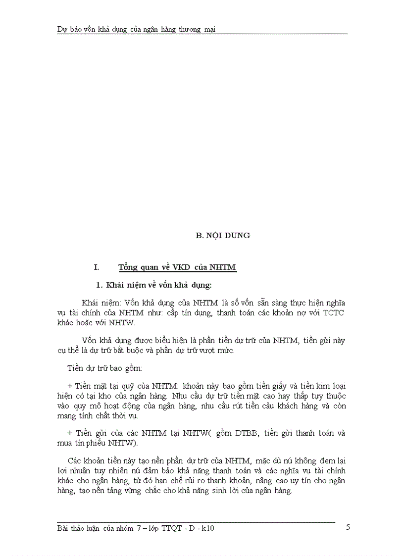 image for page Dự báo vốn khả dụng của hệ thống ngân hàng thương mại Việt Nam