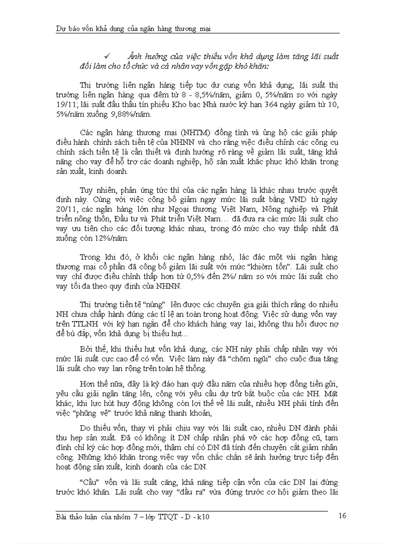 image for page Dự báo vốn khả dụng của hệ thống ngân hàng thương mại Việt Nam