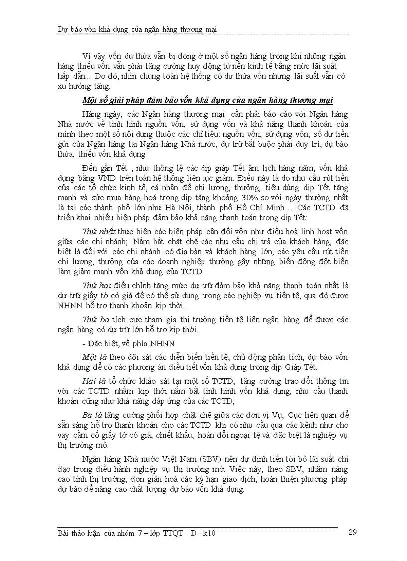 image for page Dự báo vốn khả dụng của hệ thống ngân hàng thương mại Việt Nam