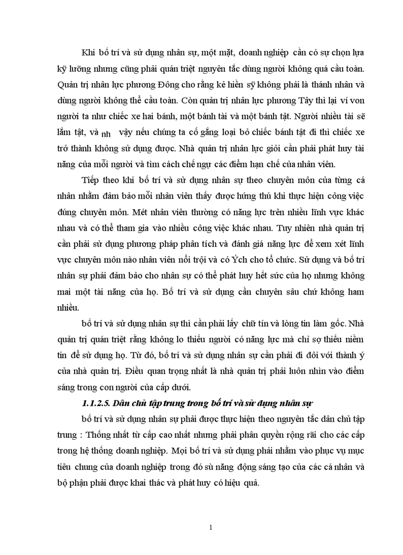 image for page Cải thiện công tác bố trí và sử dụng nhân sự tại công ty