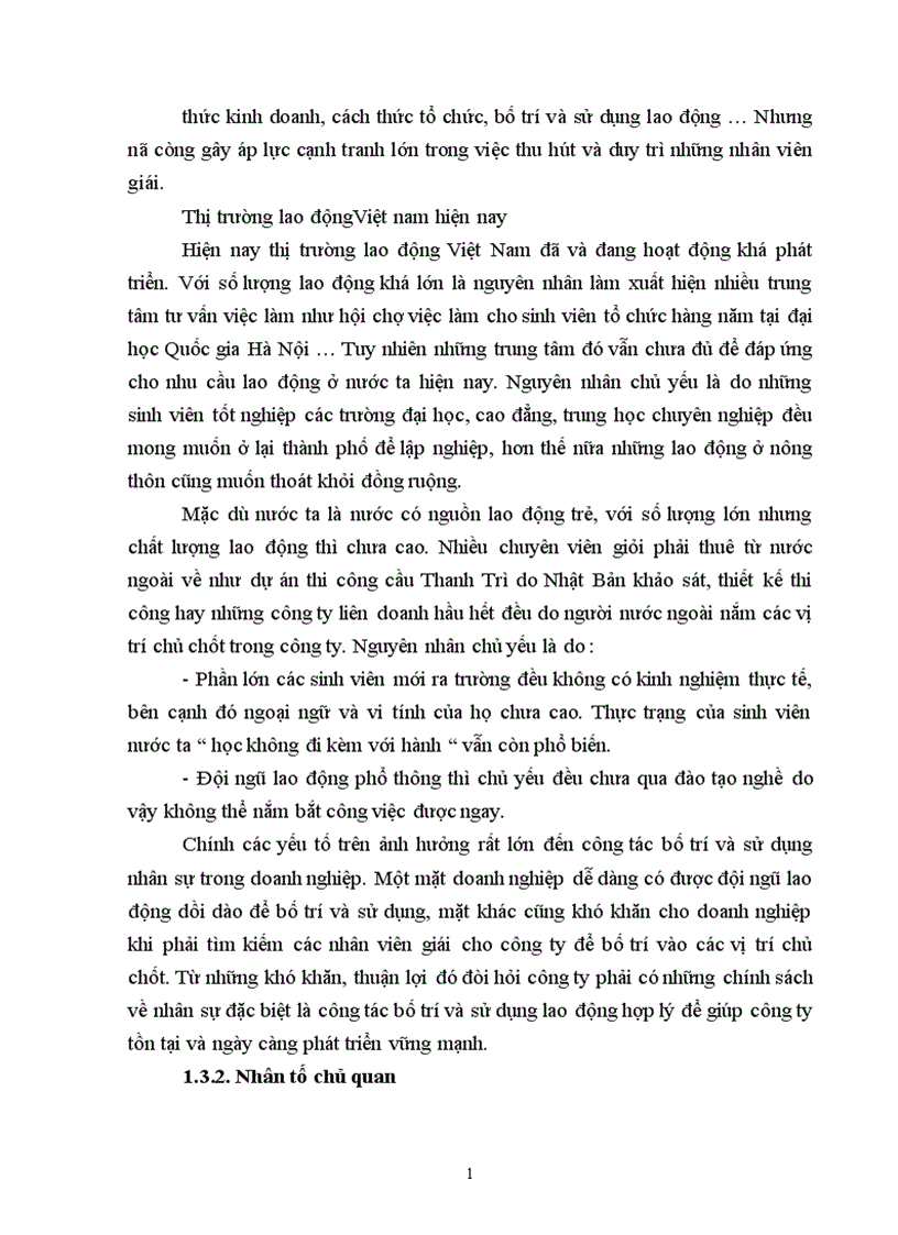 image for page Cải thiện công tác bố trí và sử dụng nhân sự tại công ty