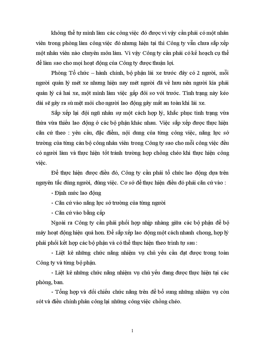 image for page Cải thiện công tác bố trí và sử dụng nhân sự tại công ty