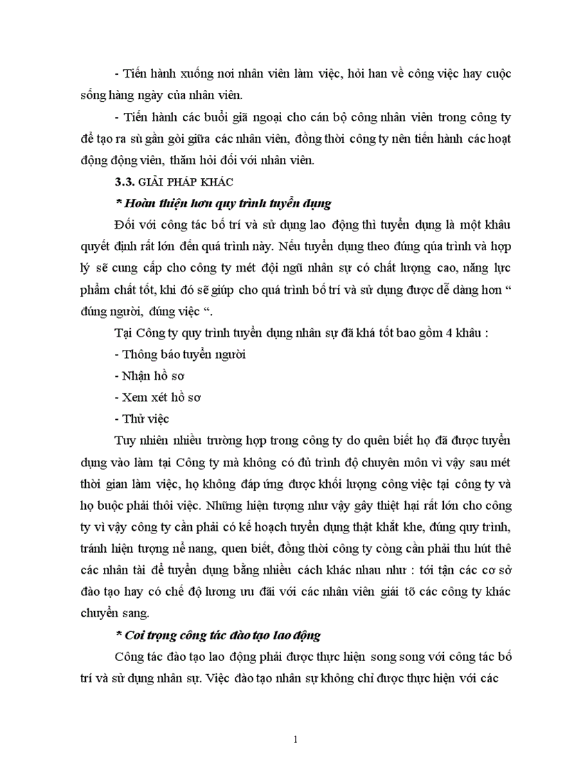 image for page Cải thiện công tác bố trí và sử dụng nhân sự tại công ty