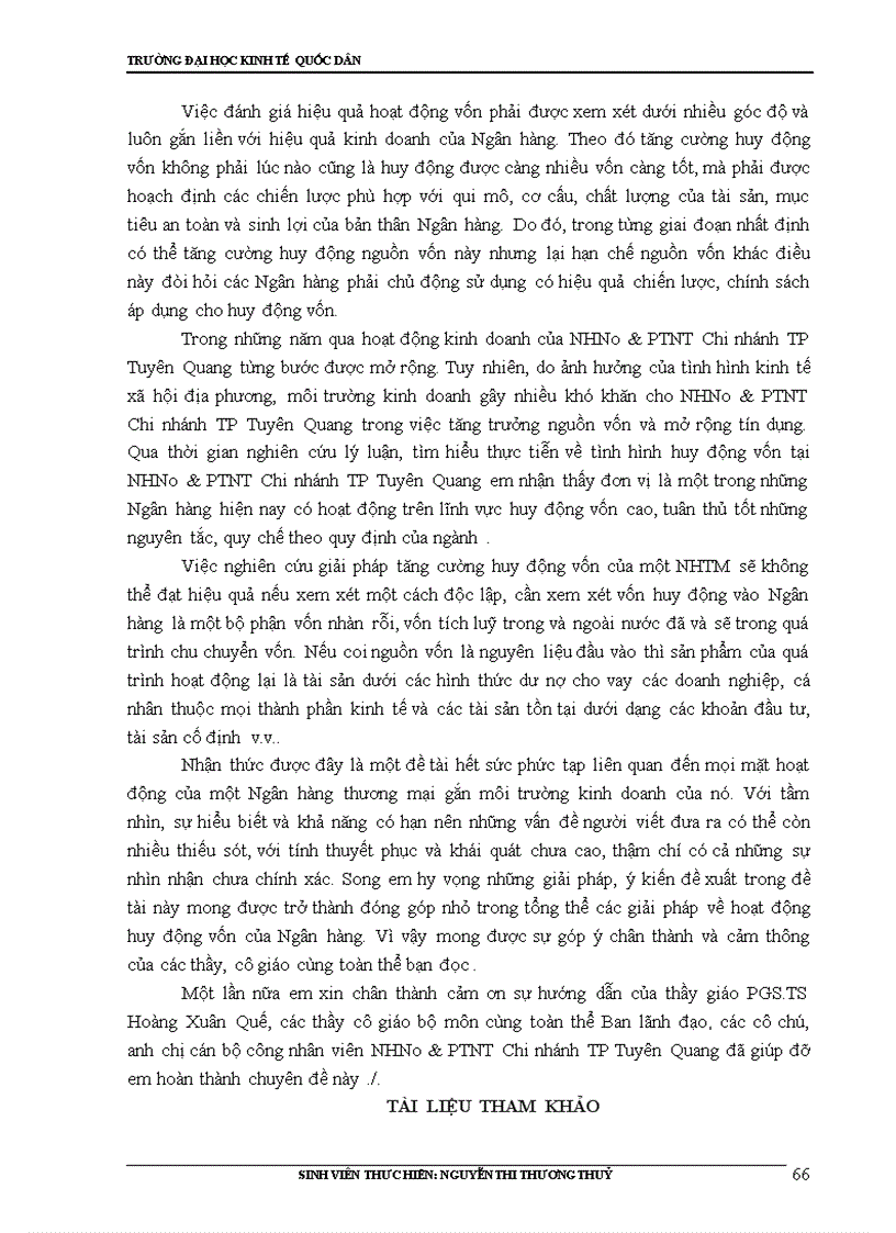 image for page Giải pháp tăng cường huy động vốn tại Ngân hàng Nông nghiệp và Phát triển Nông thôn Chi nhánh TP Tuyên Quang